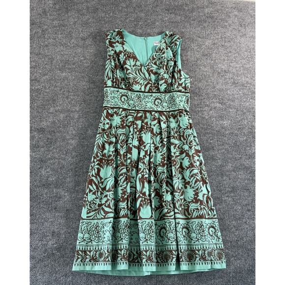 Vintage-Inspired NorthStyle Fit & Flare Dress Size 10 Mid 2000s Bohemian Print - Picture 1 of 14